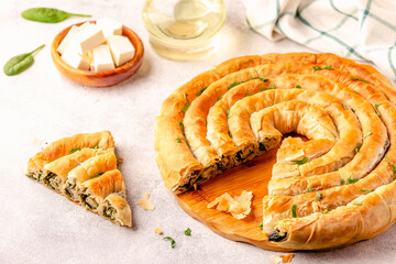 Spanakopita, greek phyllo pastry pie