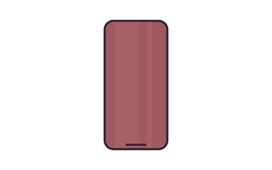 Smartphone and technology flat vector illustration.