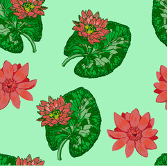 floral seamless pattern on a light background for decoration of fabrics and festive paper
