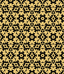 Fototapeta premium Seamless pattern. Vintage ornament. background for wallpaper, printing on the packaging paper, textiles, tile. 