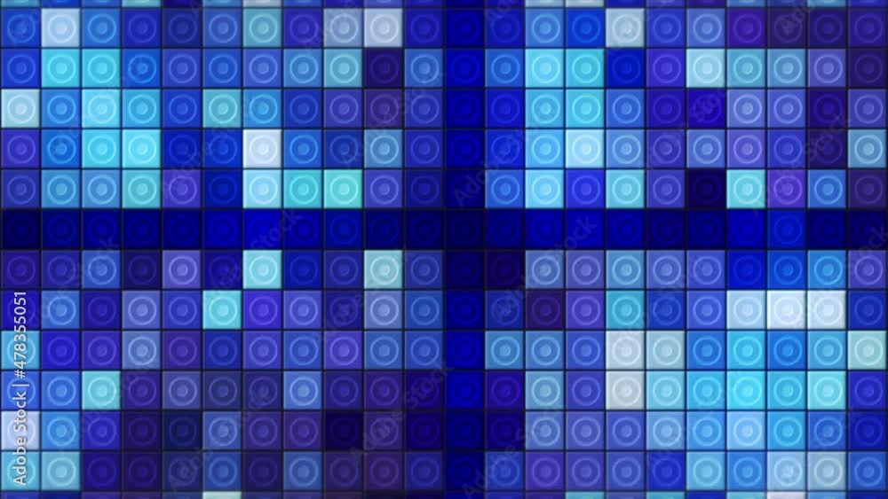 Poster disco background with shimmering squares and dots. motion. colorful shimmering squares in retro disc