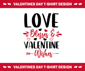 Obraz na płótnie Canvas Valentines Day T-shirt Design