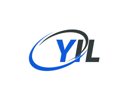 YIL letter creative modern elegant swoosh logo design