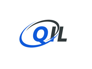 Obraz premium QIL letter creative modern elegant swoosh logo design