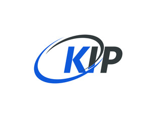 KIP letter creative modern elegant swoosh logo design