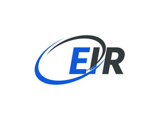 EIR letter creative modern elegant swoosh logo design