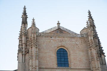Decorative cresting in the cathedral of Segovia, Spain