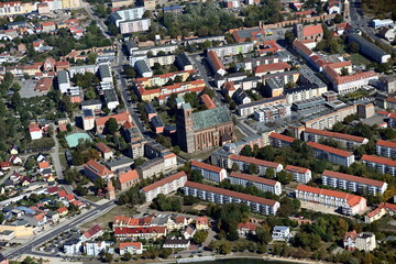 Obraz premium Prenzlau, Stadtzentrum 2019