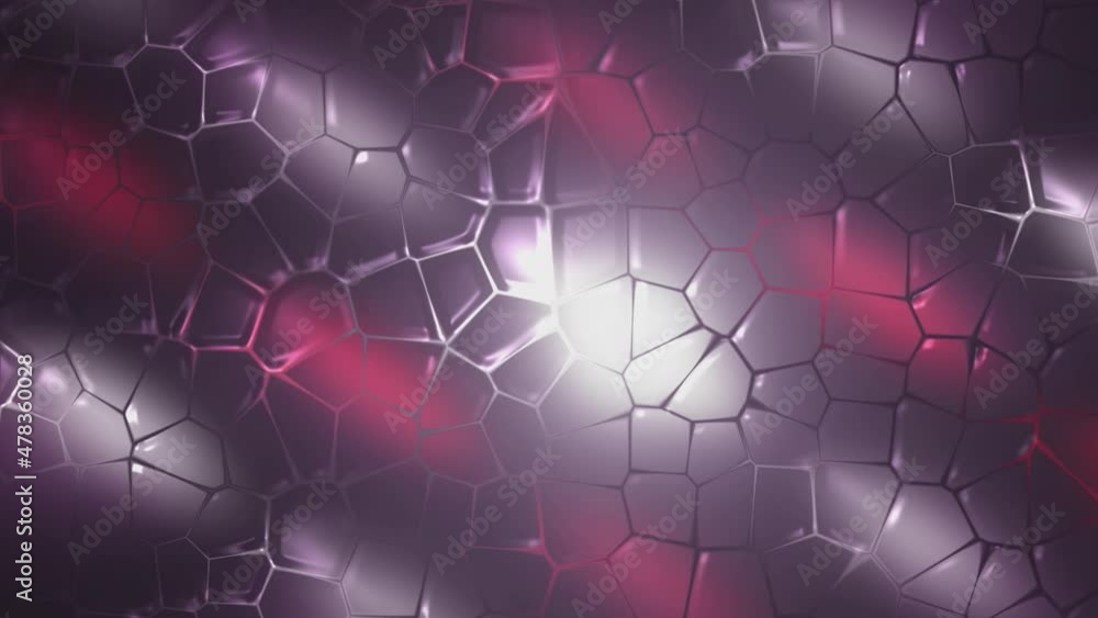 Poster flowing mosaic bubbles on surface. motion. colorful background with moving bubbles on surface. beaut