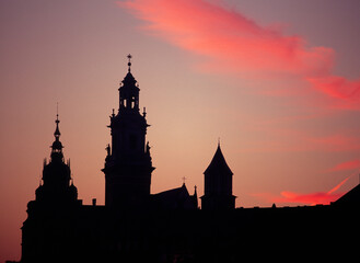 Obraz premium Wawel Royal Castle. Krakow, Cracow. Poland - September, 2011