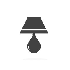 Lamp Icon Silhouette Vector Illustration