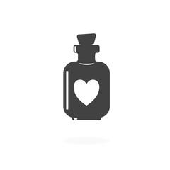 Love Potion Icon Silhouette Vector Illustration