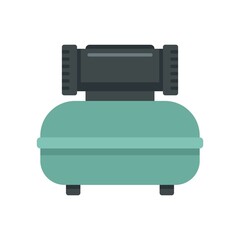 Equipment air compressor icon flat isolated vector