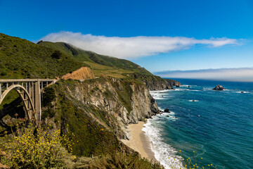 Vibrant Coastal Bridge 002