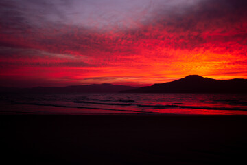 Sunset beach Florianopolis Brazil