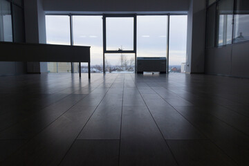 interior of a modern airport