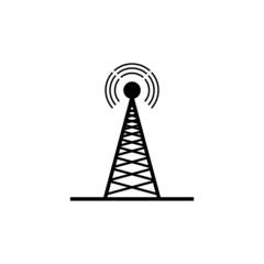 Antenna icon isolated on white background