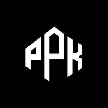 PPK letter logo design with polygon shape. PPK polygon and cube shape logo design. PPK hexagon vector logo template white and black colors. PPK monogram, business and real estate logo.