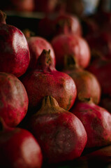 pomegranate in a market