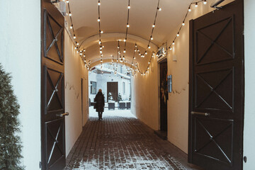 corridor in a hotel