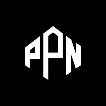 PPN letter logo design with polygon shape. PPN polygon and cube shape logo design. PPN hexagon vector logo template white and black colors. PPN monogram, business and real estate logo.