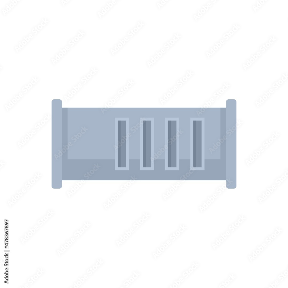 Wall mural ventilation icon flat isolated vector