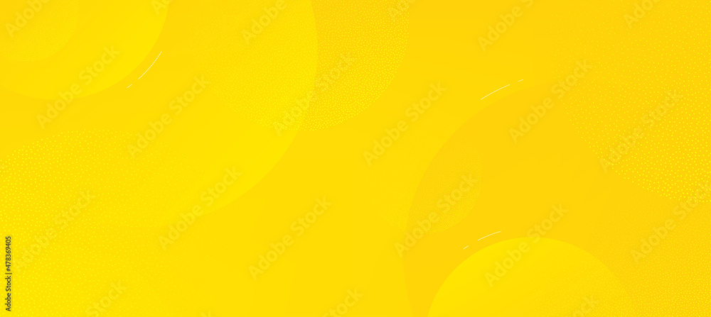 Poster dynamic yellow background with fluid shapes. minimal poster ideal for banner, web design and brochur