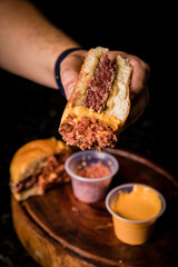 
Perfect Burger Classic Homemade Artisan Bacon Tomato Sauce Sausage Sweet Melted Cheese Onion Chicken Meat Pasta Shrimp Restaurant Menu Gourmet