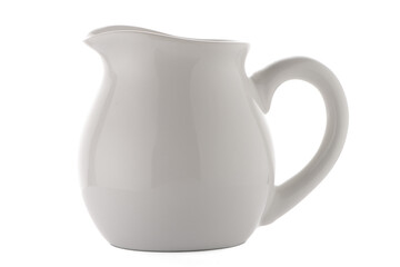 White ceramic pitcher