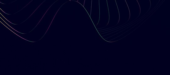 big data abstract visualization. Digital concept: virtual landscape.