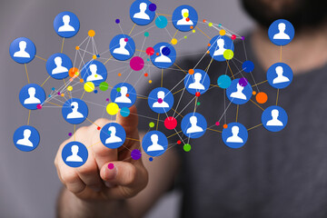 HR - Human resources management and recruitment concept