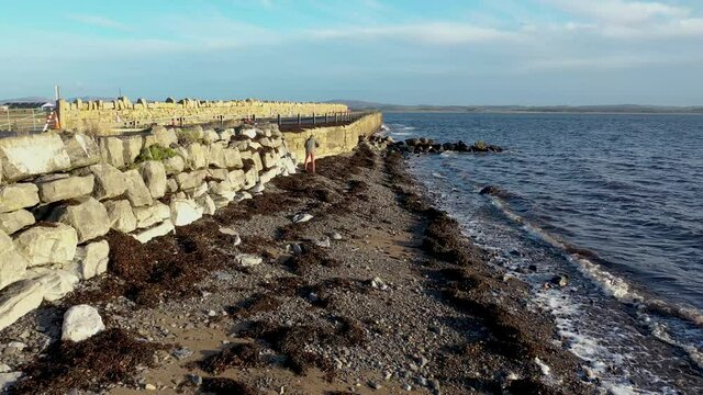Coastal road next to the Atlantic in Mountcharles in County Donegal - Ireland.