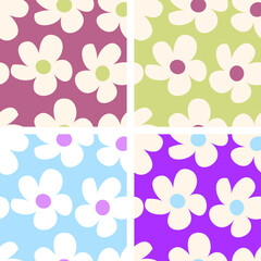 Daisy seamless themed baby and kids t-shirt print, fashion print design, can be used for kids clothing, baby shower, celebration, greeting and invitation. Download in 4 color options.