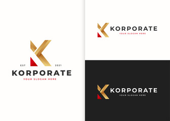 K Letter Logo concept. Creative Minimal emblem design template. Universal elegant icon. Premium business finance logotype. Graphic Alphabet Symbol for Business Identity Vector Element