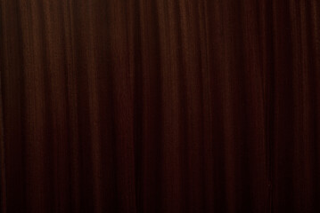 Dark brown curtain lines making showtime background - obrazy, fototapety, plakaty