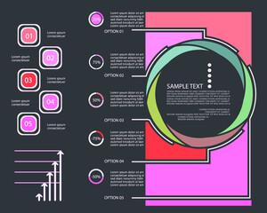 Abstract infographic template for business design	