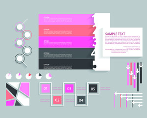 Abstract infographic template for business design	
