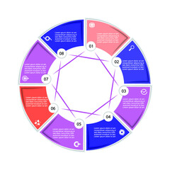 Abstract infographic template for business design	