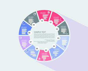 Abstract infographic template for business design	