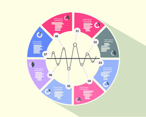 Abstract infographic template for business design	