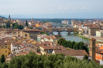 Fototapeta na wymiar Les toits de Florence, Italie