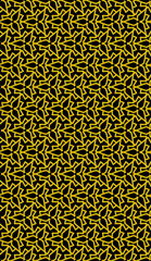 seamless black and yellow pattern