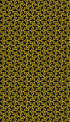 seamless black and yellow pattern