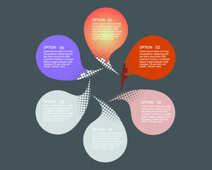 Flat business infographic template, vector illustration