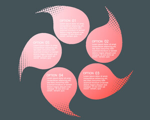 Flat business infographic template, vector illustration