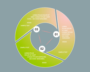 Flat business infographic template, vector illustration