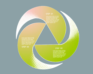 Flat business infographic template, vector illustration