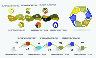 Minimal style infographic template.eps