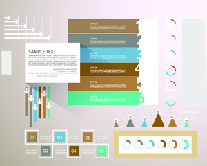 Minimal style infographic template.eps