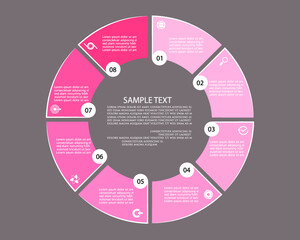 Minimal style infographic template.eps